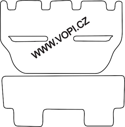 Autokoberce Honda Shuttle 1998 - 200 zadní sada Colorfit Fun (1722)